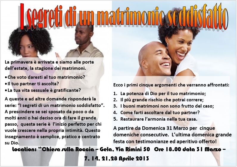 Locandina Matrimonio felice